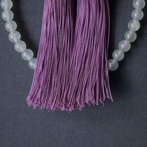 お念珠　衣笠（サーペンティン×菫）女性用　お数珠　hiiragi