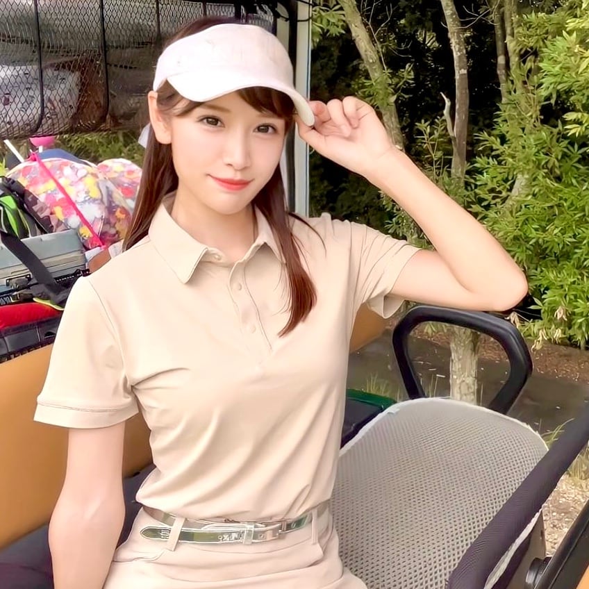 ベージュ 半袖ポロ トップス おしゃれで安いレディースゴルフウェアを販売する T R Golf