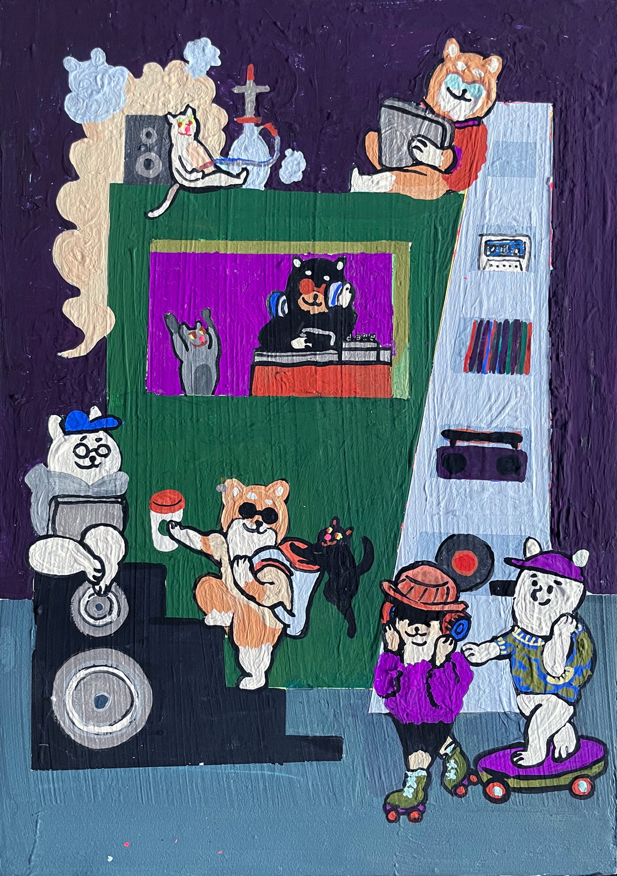 原画：3号】東京・柴角・深夜2時(Tokyo, Shiba corner, 2 AM) | Yoshie