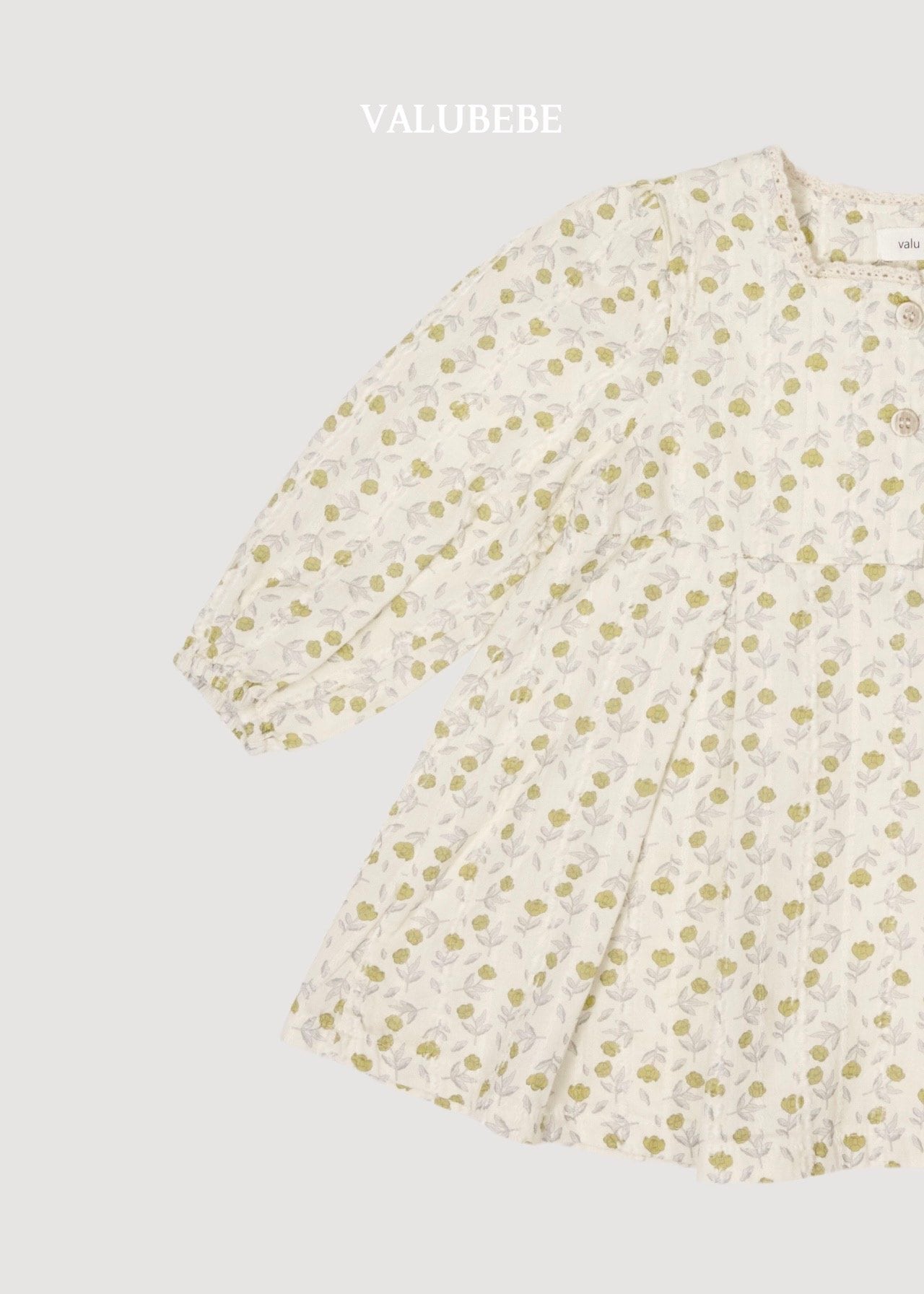送料無料【予約】/ 花柄スクエアワンピース / valubebe