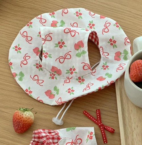 [即納] 【Ainoko】Ribbon and Strawberry Hat