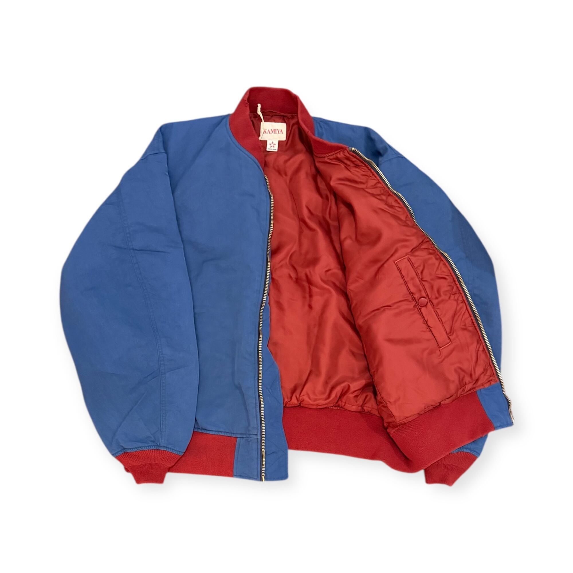 KAMIYA/Ash Fade Nylon Bomber Jacket | FOUNTAIN