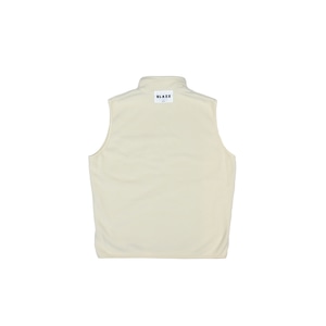 LOGO PATCH MICRO FLEECE VEST [ECRU]