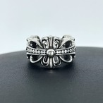 フレア クロス リング ホワイトジュエリー入り sv925