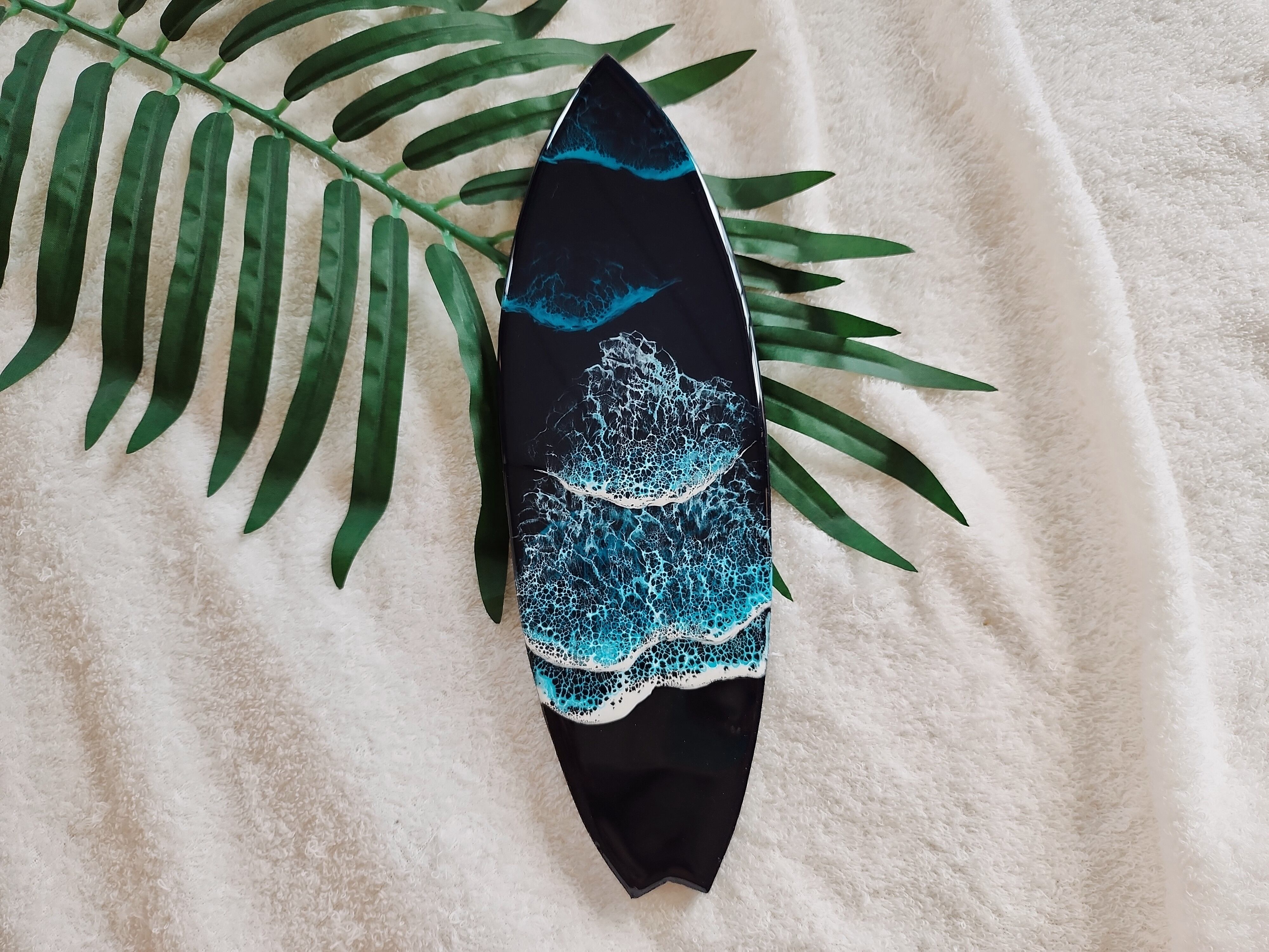 334.オーシャンレジンアート サーフボード型パネル