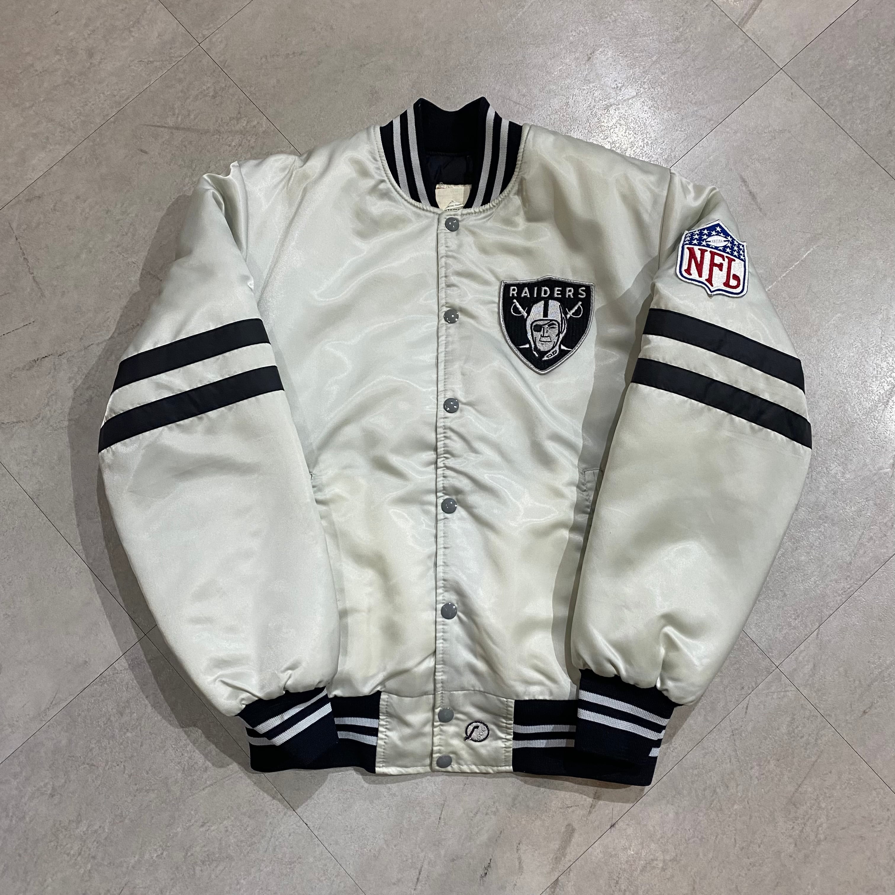 size：M【 RAIDERS 】レイダース NFL ナイロンスタジャン 中綿