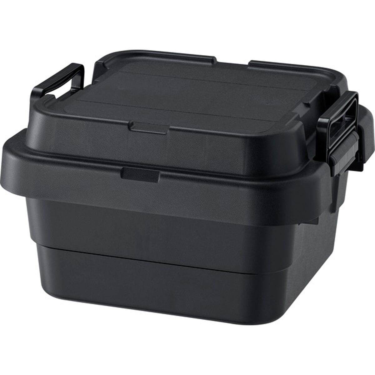 トランクカーゴS蓋 18L LOW TC-30SL トランクカーゴ 日本製 スタッキング 収納 ロータイプ アウトドア キャンプ バーベキュー レジャー カーキ ブラック グレー 座れる 簡易椅子 ベルトガイド フタ 積み重ね