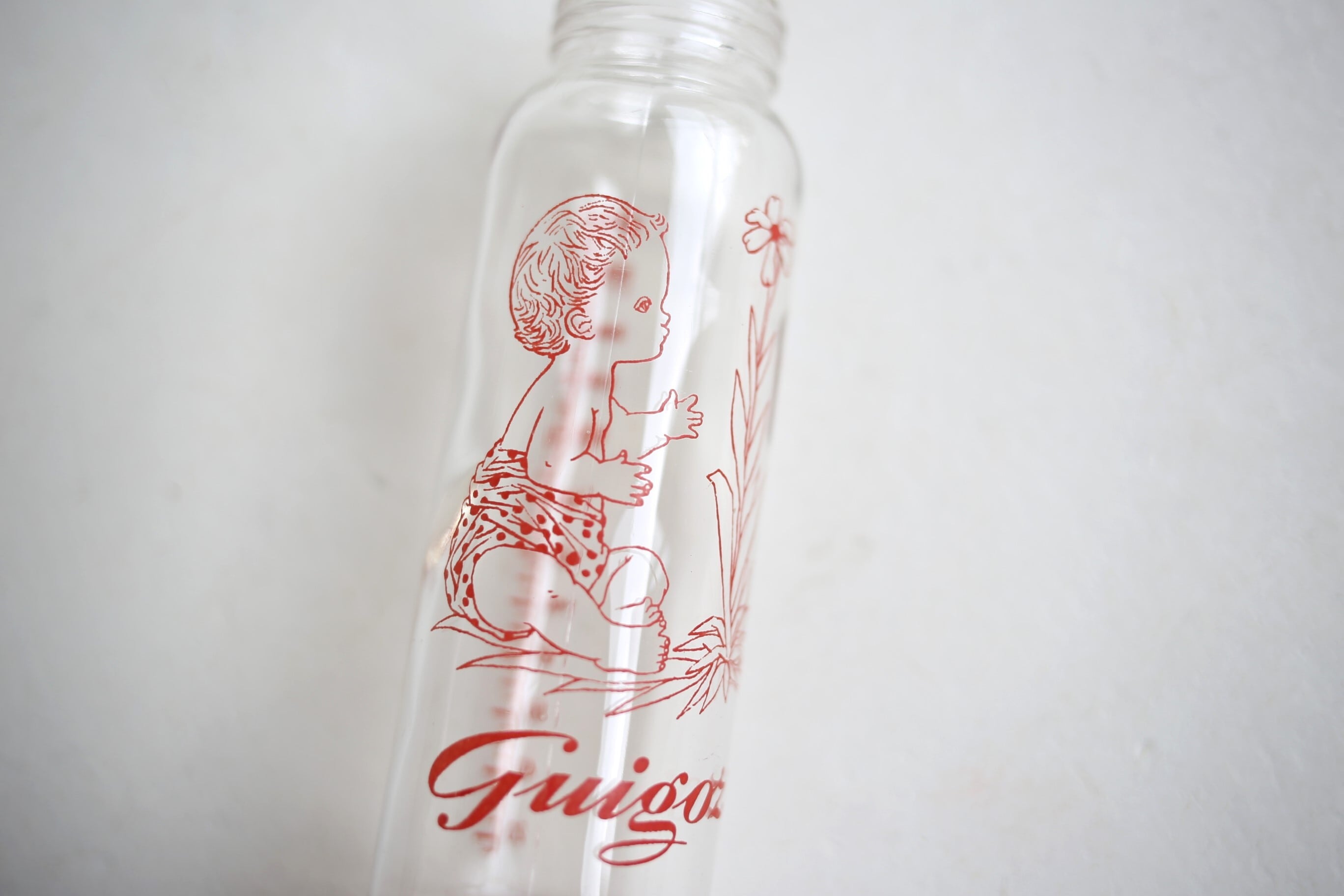 フランス アンティーク ヴィンテージ 哺乳瓶『Guigoz』(蓋なし) N