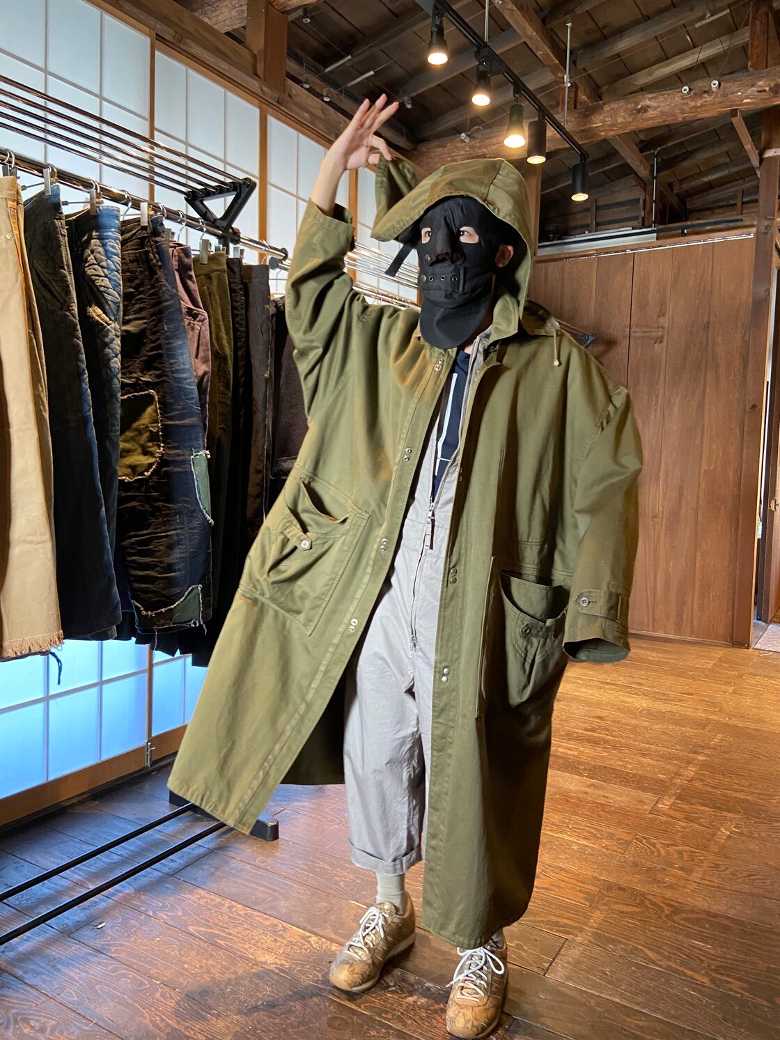 80s~ MARITHE FRANCOIS GIRBAUD M.F.G DESIGN military coat | PAY ID