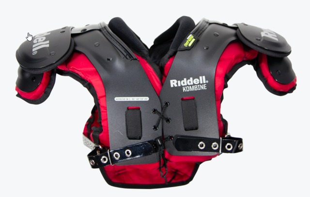 Riddell Kombine 全ポジション用 バックプレート付 アメフト ショルダーパッド