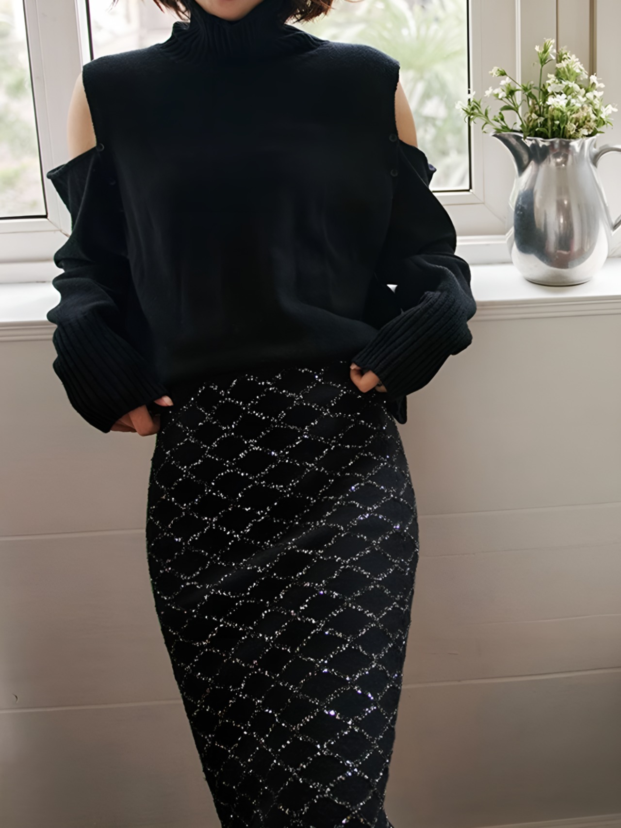 Turtleneck all-wool sweater【H00063】