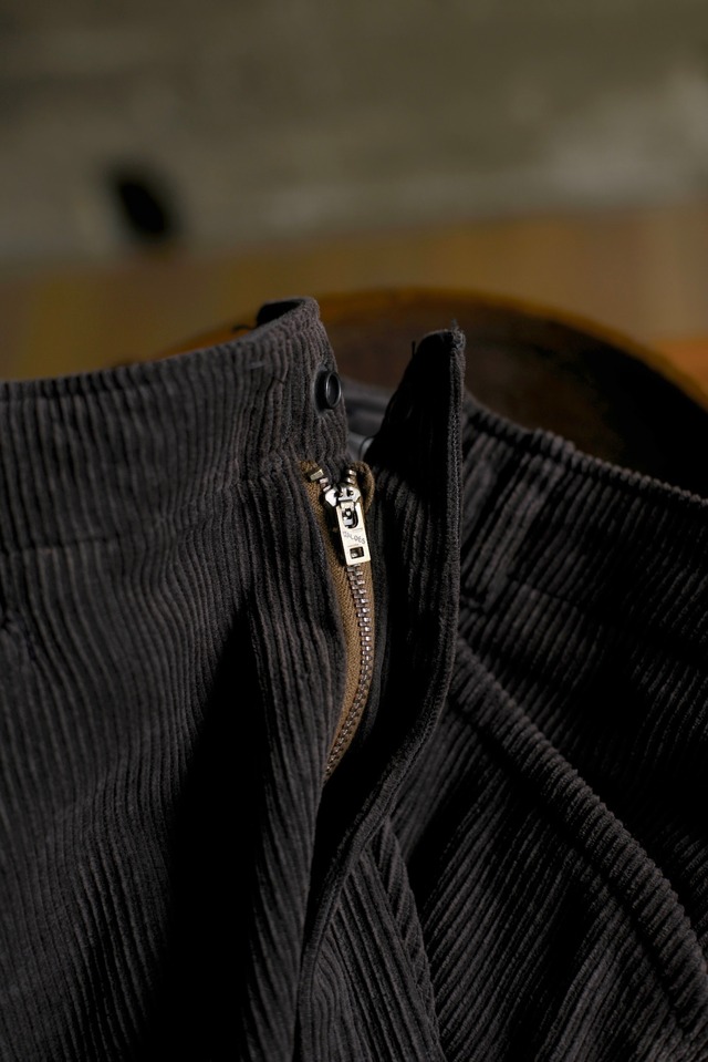 NICENESS / S.MORLEY  SILK CORDUROY FRISCO TROUSERS (brown)