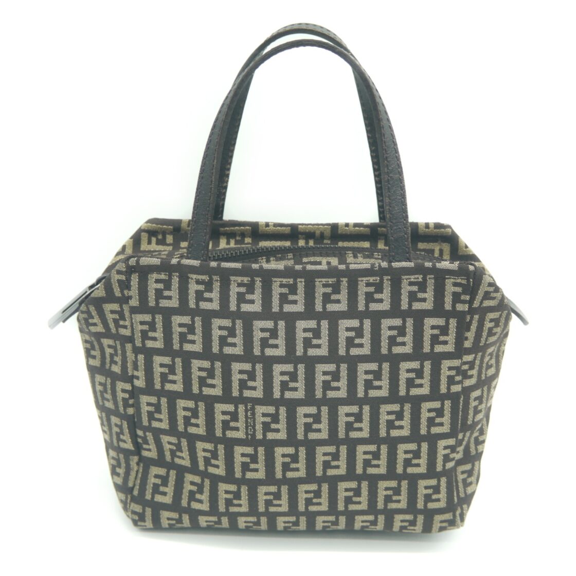 FENDI フェンディ ズッキーノ ミニハンドバッグ ポーチ キャンバス 