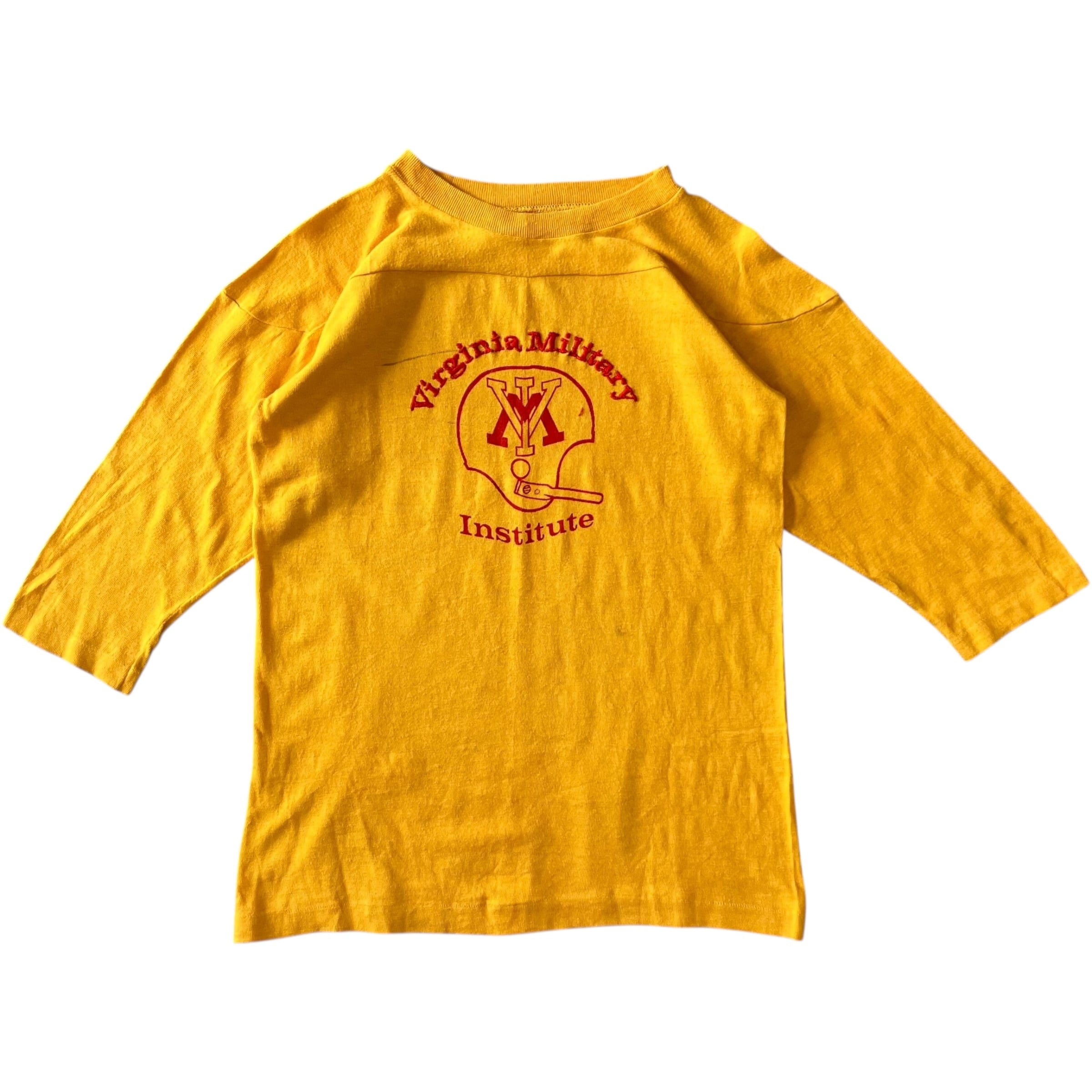 《XL》champion 70s usa製 フットボールTee バータグ 刺繍 No.2169