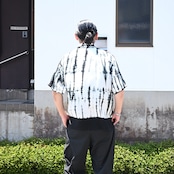 KUON(クオン) Arimatsu Shibori Camp Collar Shirt