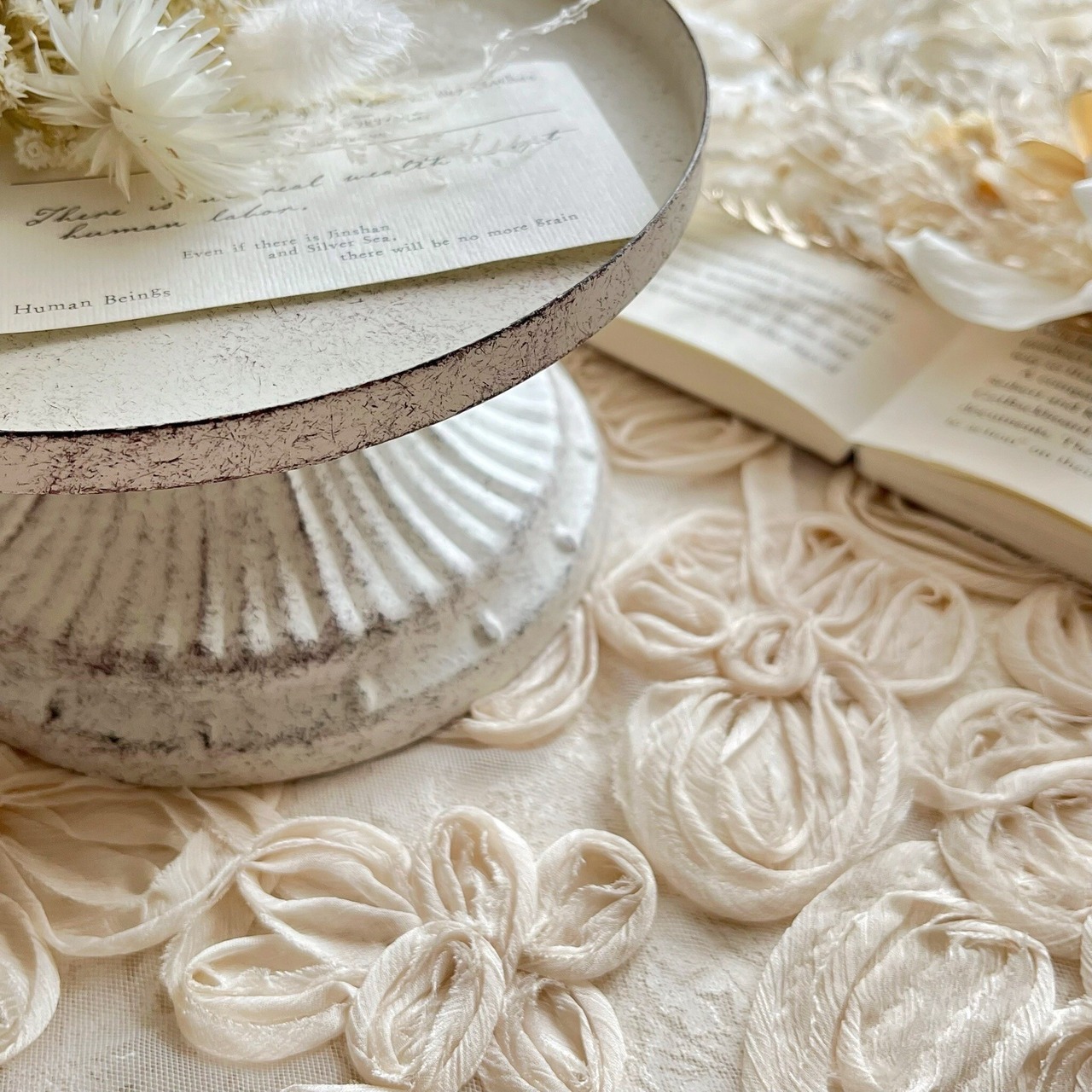 【1個】期間限定予約販売♪コンポートトレイ シャビーホワイト