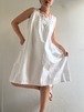 1900s Antique Cotton Sleeveless Midi Dress