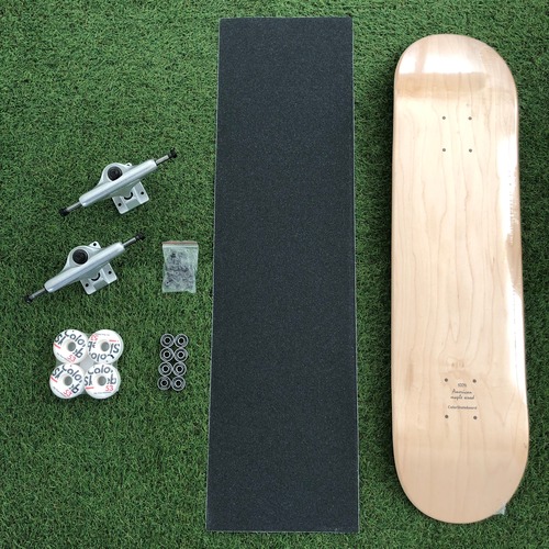 color skateboard　カラースケートボード　コンプリートセット　7.75インチ　NATURAL【スケートボード スケボー skate skateboard デッキ トラック ウィール ベアリング ビス ナット デッキテープ インテリア 雑貨】