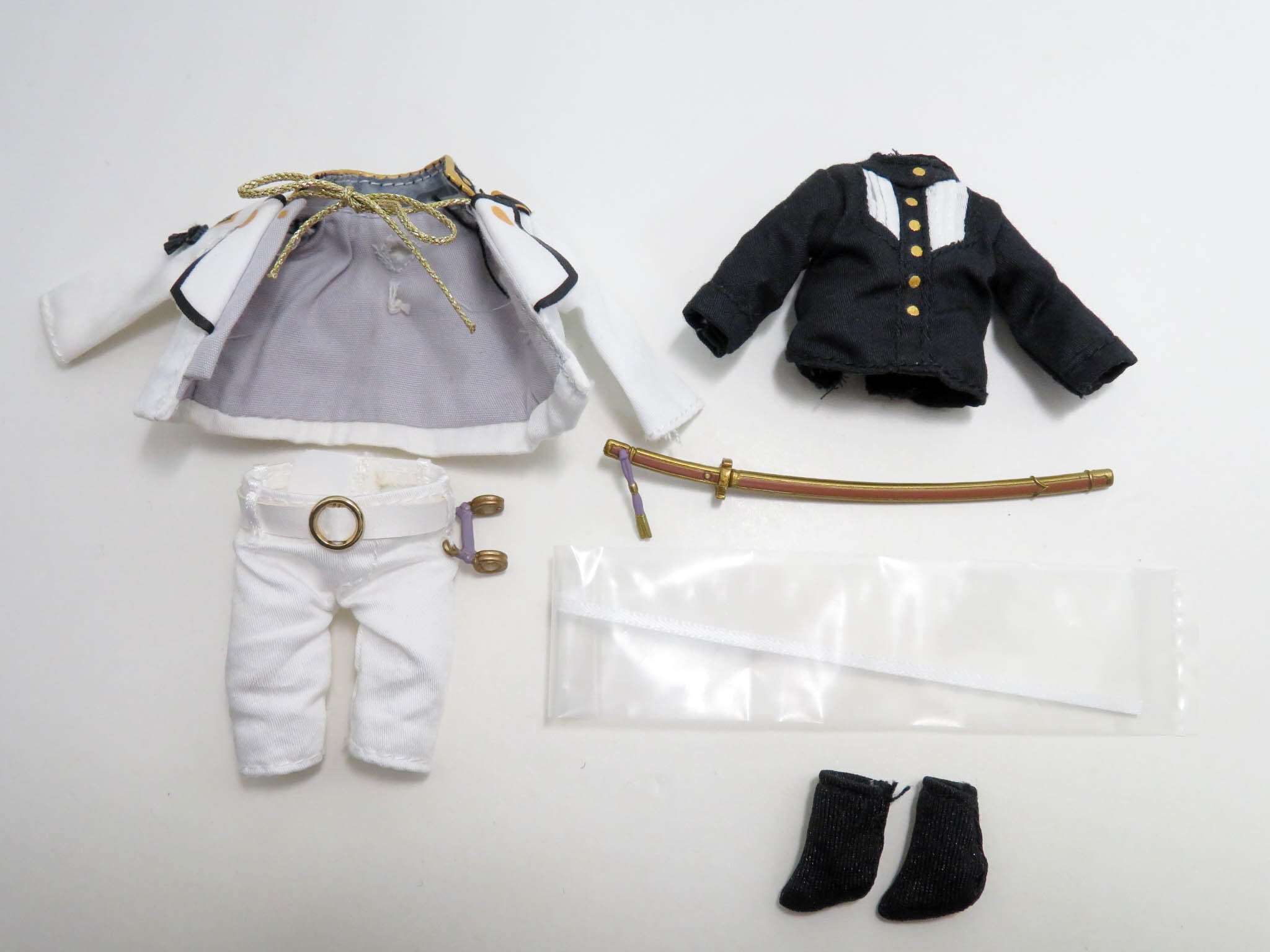 再入荷(A−ランク)ねんどろいどどーる 髭切 上着 シャツ ベルト付きスラックス