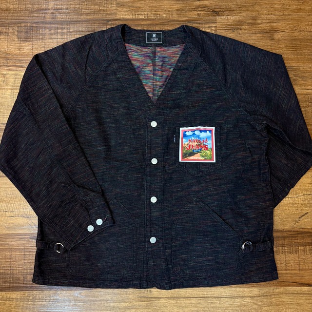 ツイタチ【TUITACI】INLAY DENIM ENGINEER JACKET “Royston” (Black)