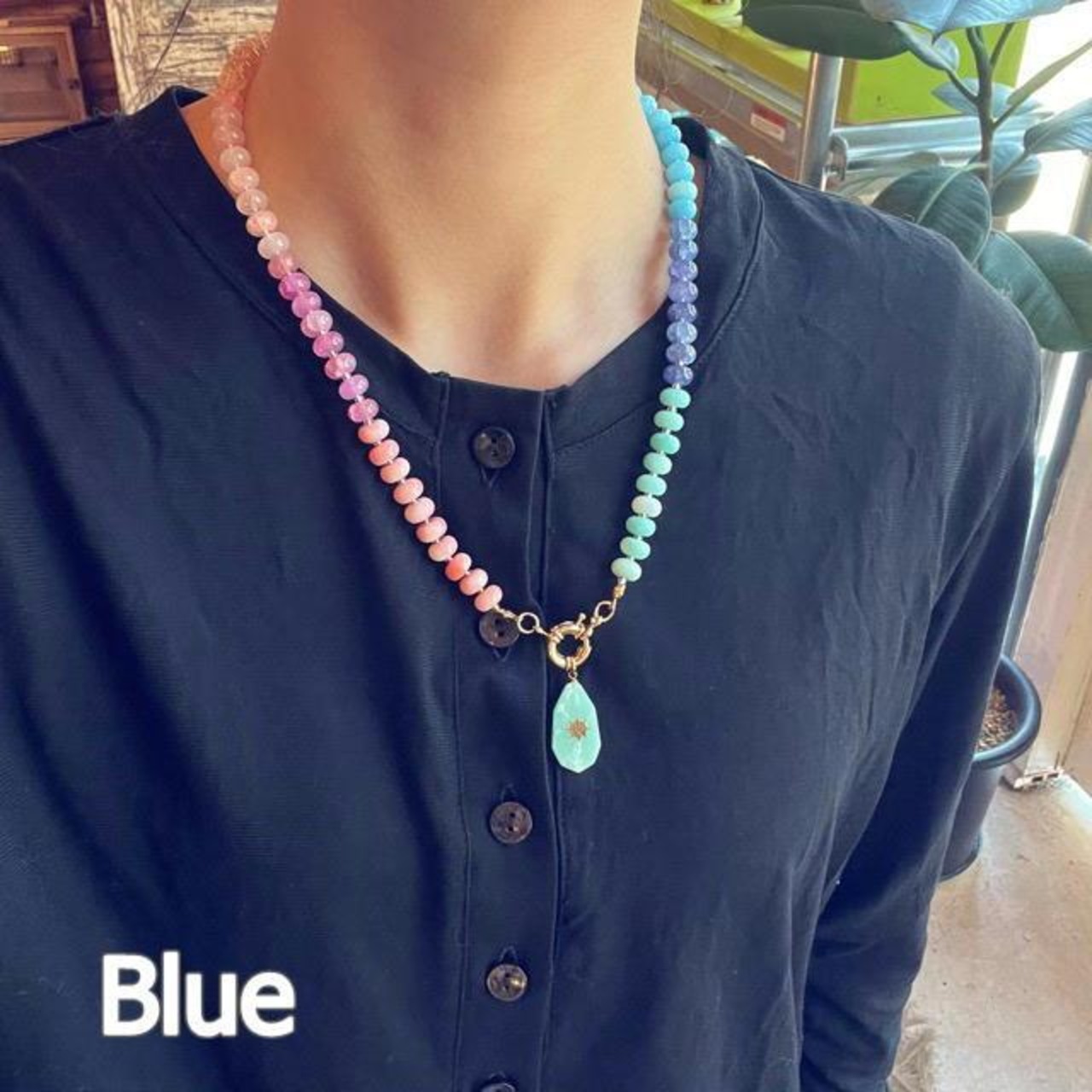 TOPANGA Jewelry　Colorful bead necklace　２TYPE　カラフルビーズネックレス　Colorful　beads　ネックレス　ギフト　