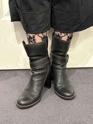 Dolce&Gabbana / vintage black short boots.