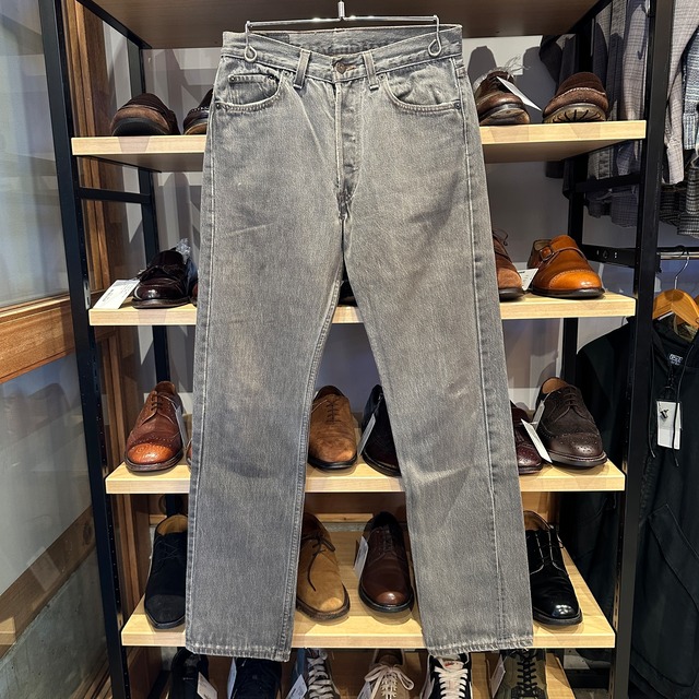 1990s LEVI'S 501 DENIM PANT 先染めBLACK