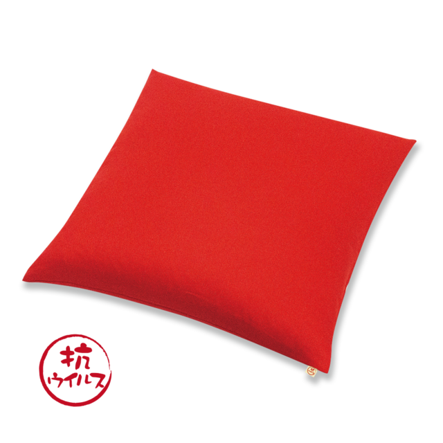 抗ウイルス　座布団（カバーのみ）無地　RE（レッド）55×59
