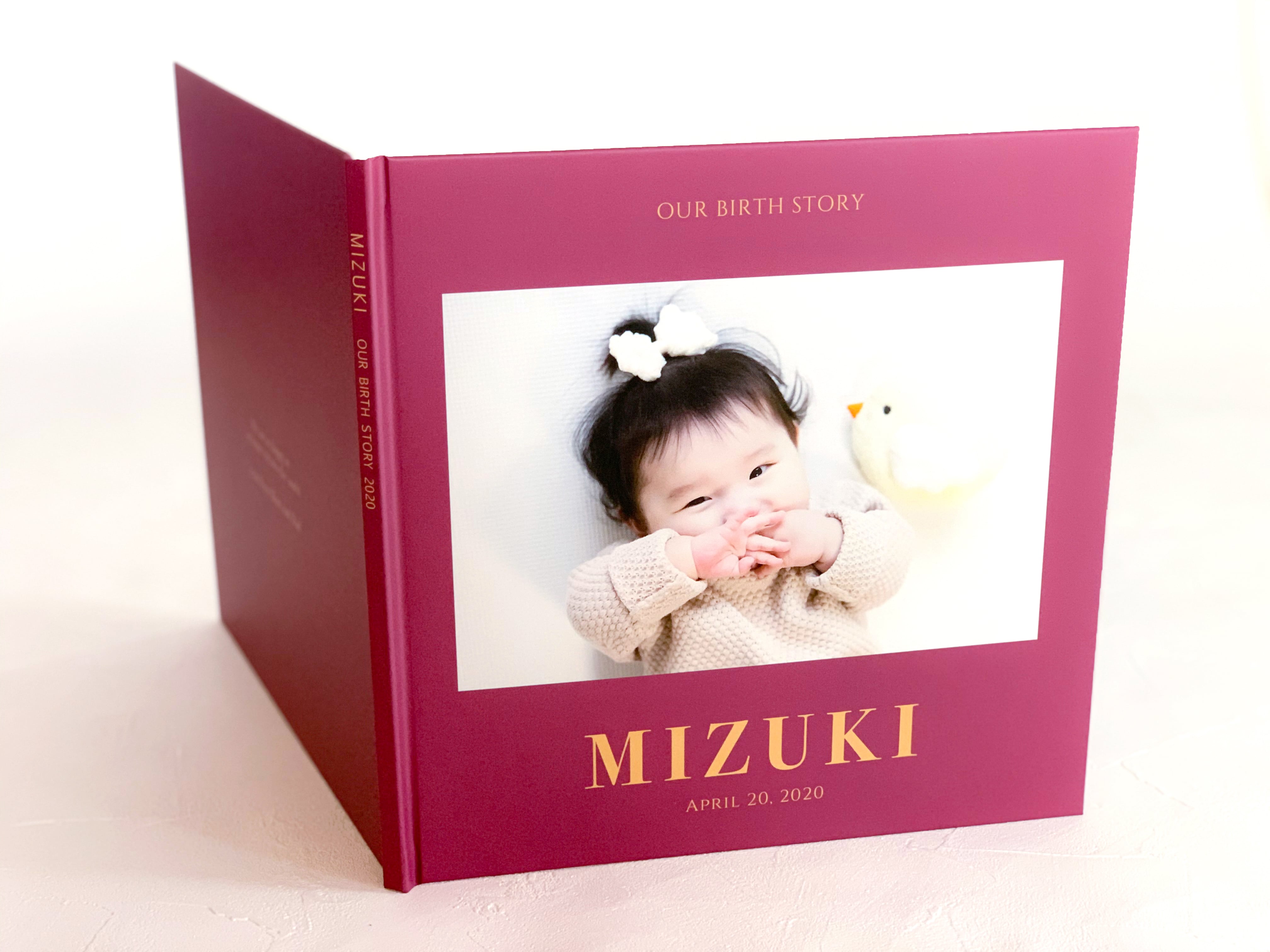 OUR BIRTH STORY エコーフォトブック 2面「WINE」ハードブック | KAPUA BOO