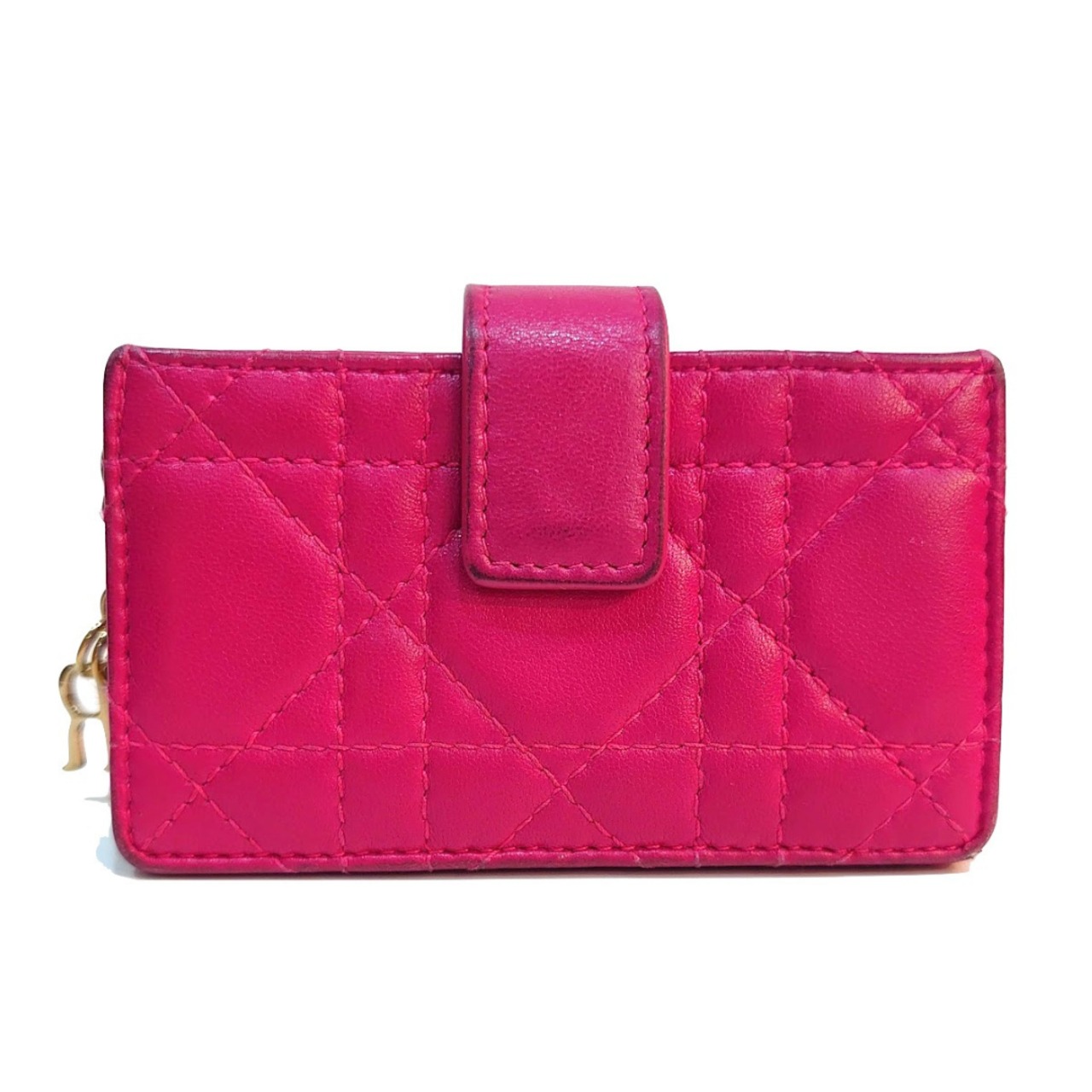 極美品】レディ ディオール カナージュ カードホルダー フラグメントケース