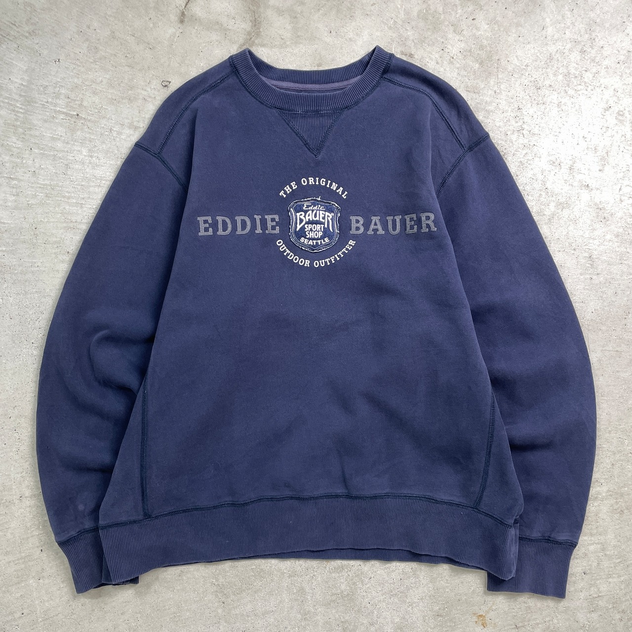 Eddie Bauer エディーバウアー ブランドロゴワッペン スウェットシャツ 