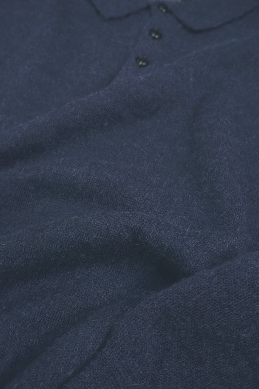 Alpaca Wool Smooth Knitted Polo