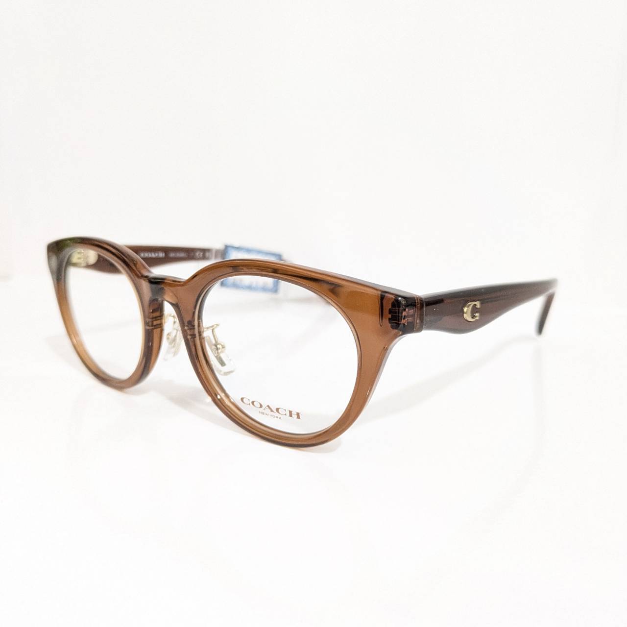 【COACH】ボストンセルフレーム クリアブラウン