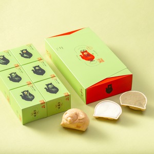 北海道 熊もなかアイス（ピスタチオ&ミルク）6個入化粧箱仕様（冷凍）