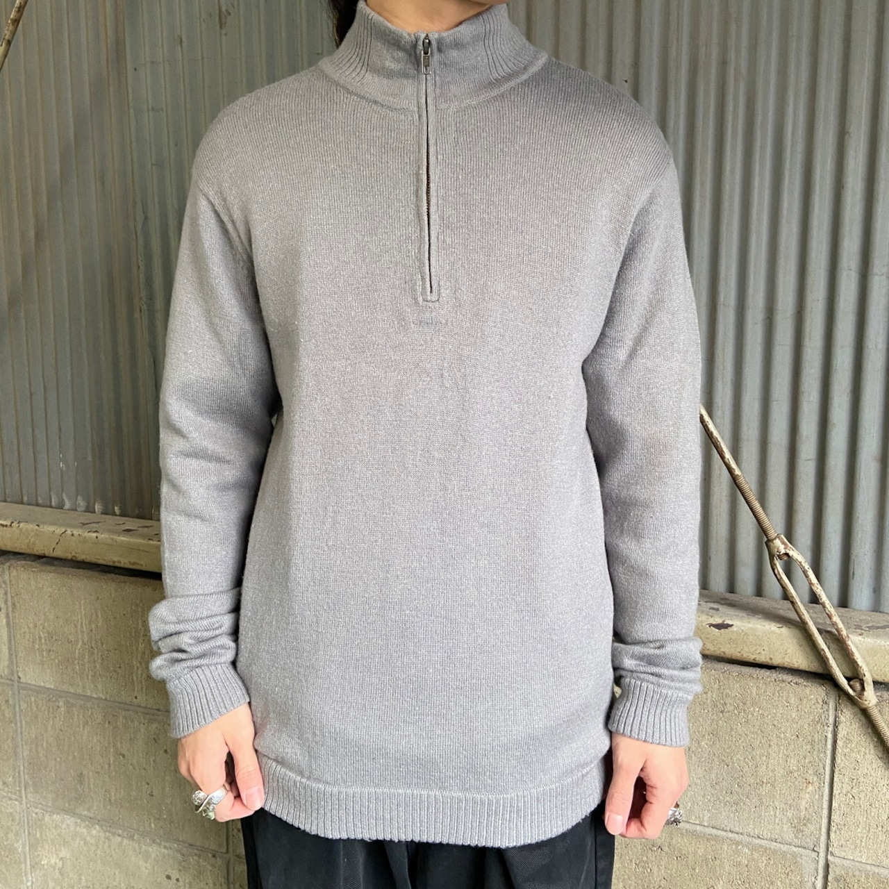 13年製 patagonia パタゴニア ハーフジップ ウールニットセーター 