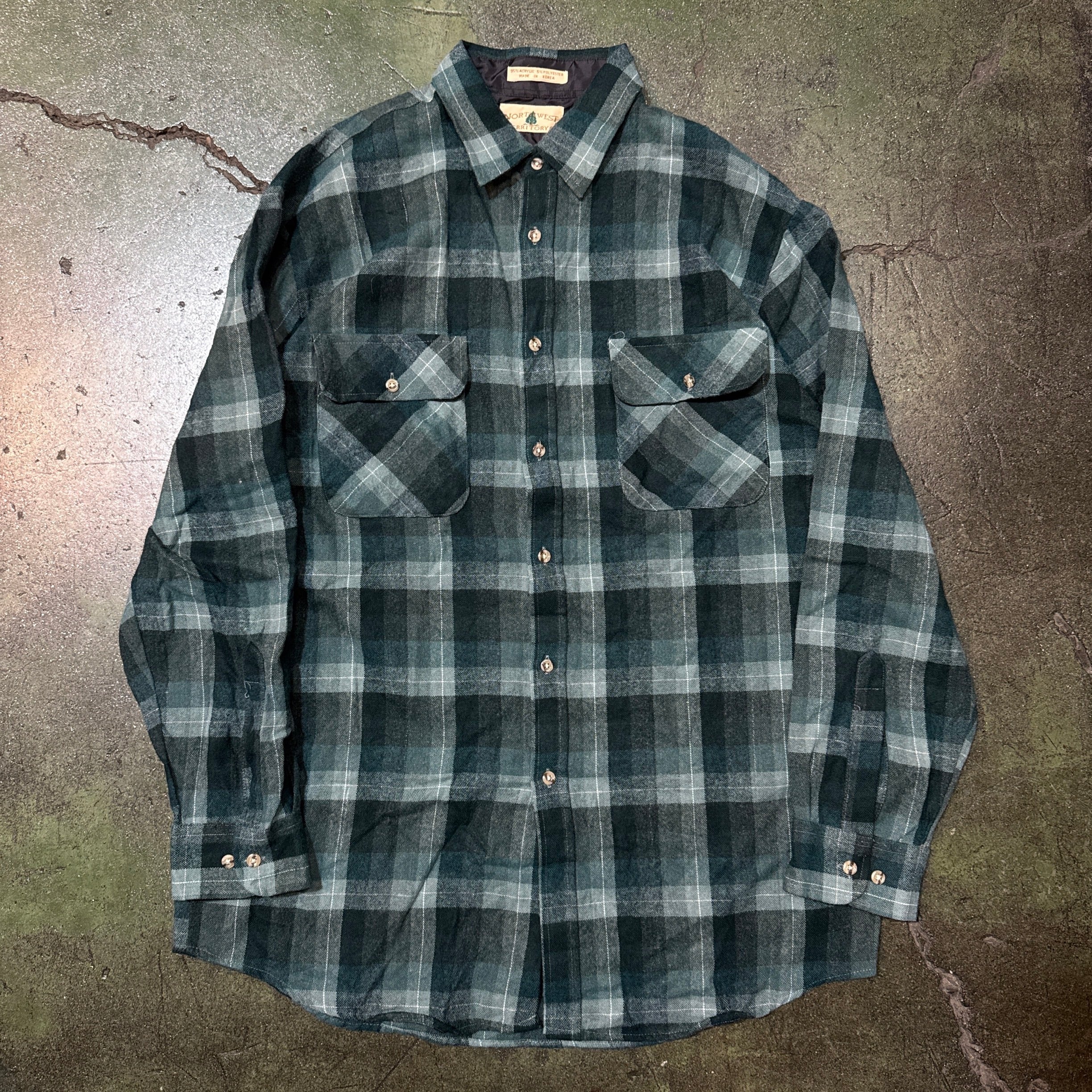 セントジョーンズベイ シャモアクロスシャツ 長袖シャツ グレー L