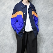 FILA middle length switching design nylon jacket