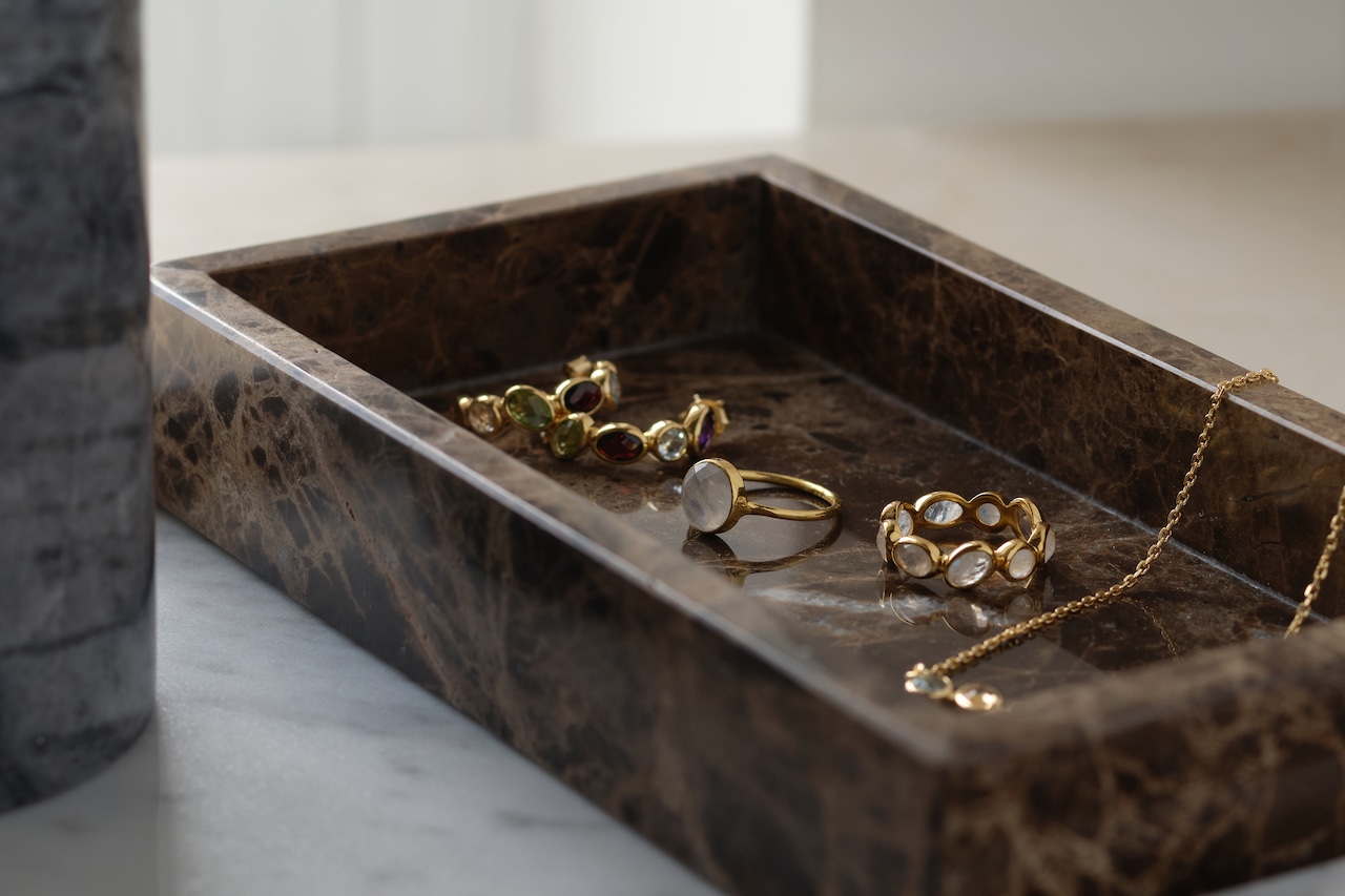 MARBLE TRAY - Bianco Carrara × Small|大理石トレー