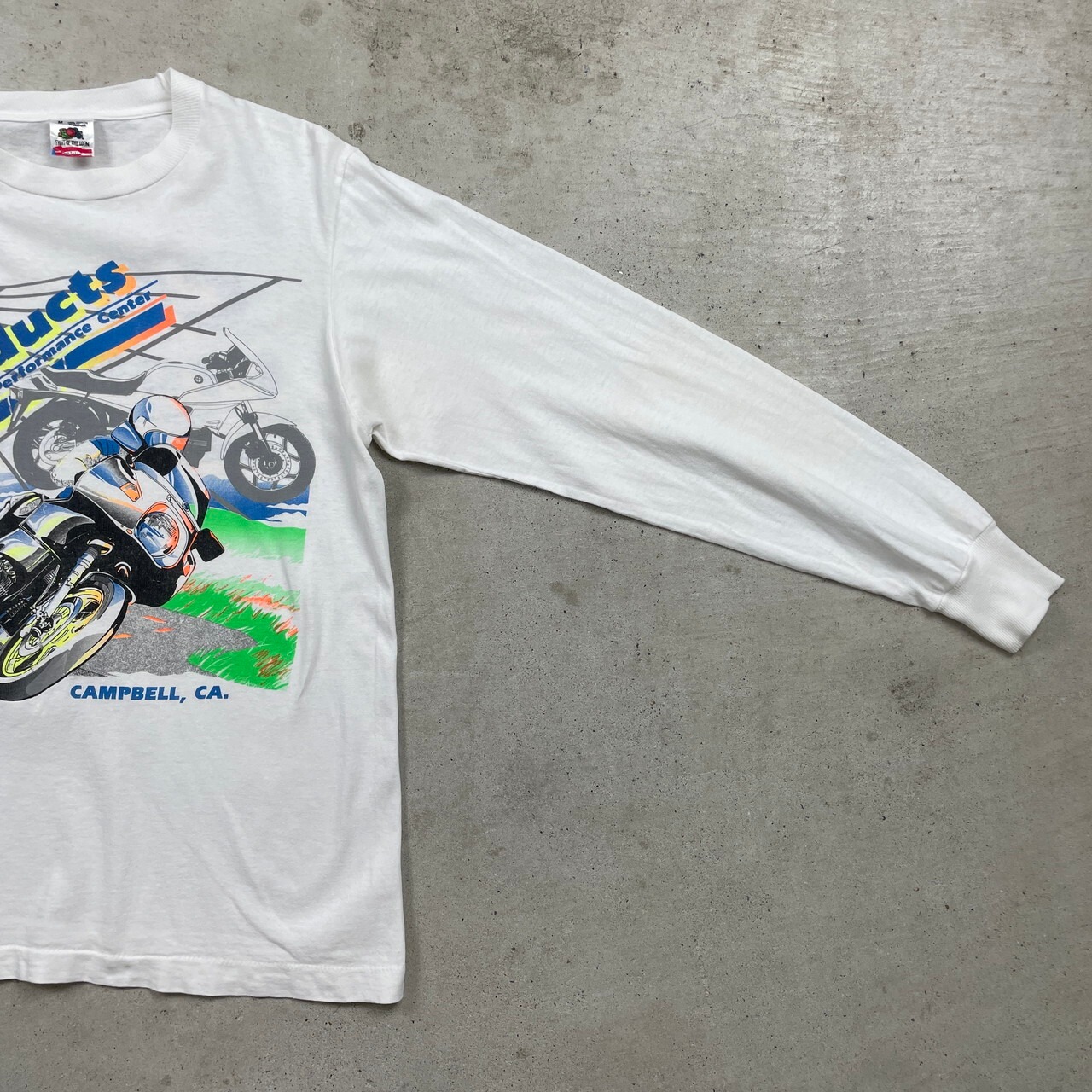 90年代 USA製 企業ロゴ BMW バイク プリントロゴ ロングTシャツ ロンT 