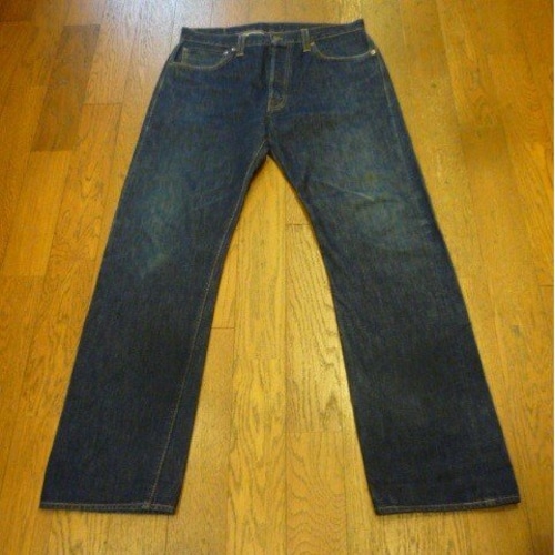  復刻版 LEVI'S 501XX  (36) ビンテージジーンズ レザーパッチ ビッグE セルビッチ 隠しリベット   ★送料無料 !! (クリックポスト不可)