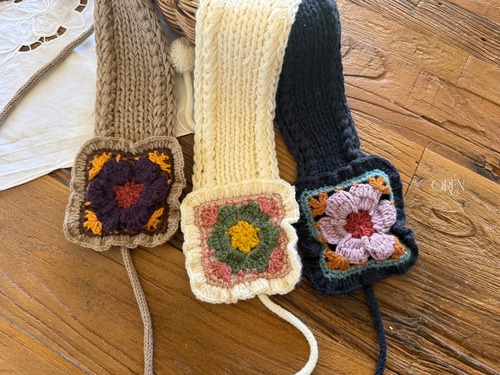 OREN［取寄］tizy flower knit hairband 26winter