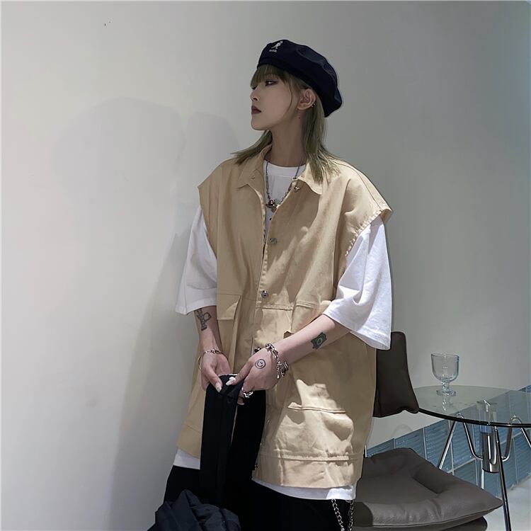 スタンダードサマーノースリーブジャケット レディースカジュアル レトロ 夏物 ケッペル66647987091