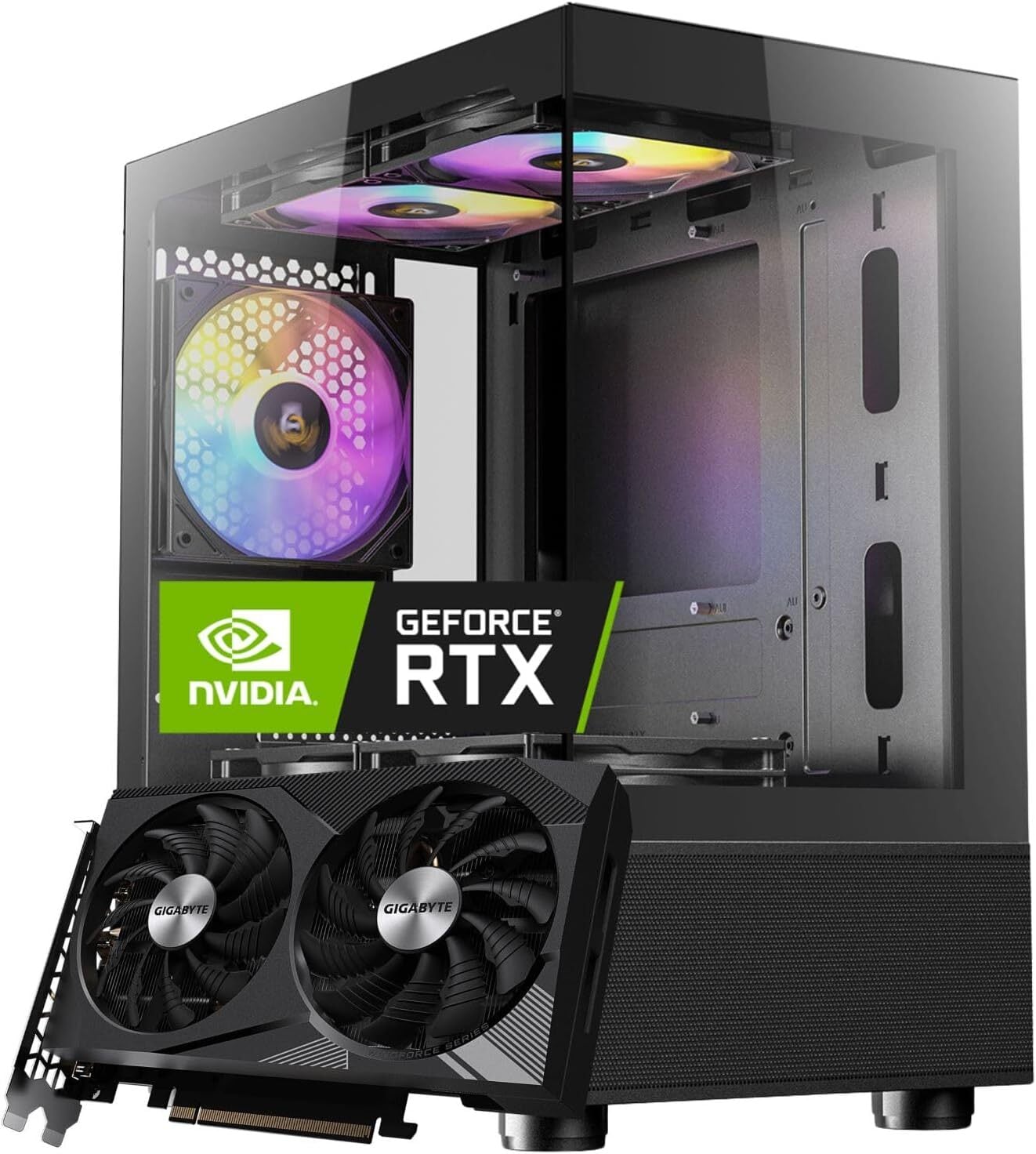 WaffleMK ゲーミングPC タワー型 G-Stormシリーズ AMD GeForce 16GB