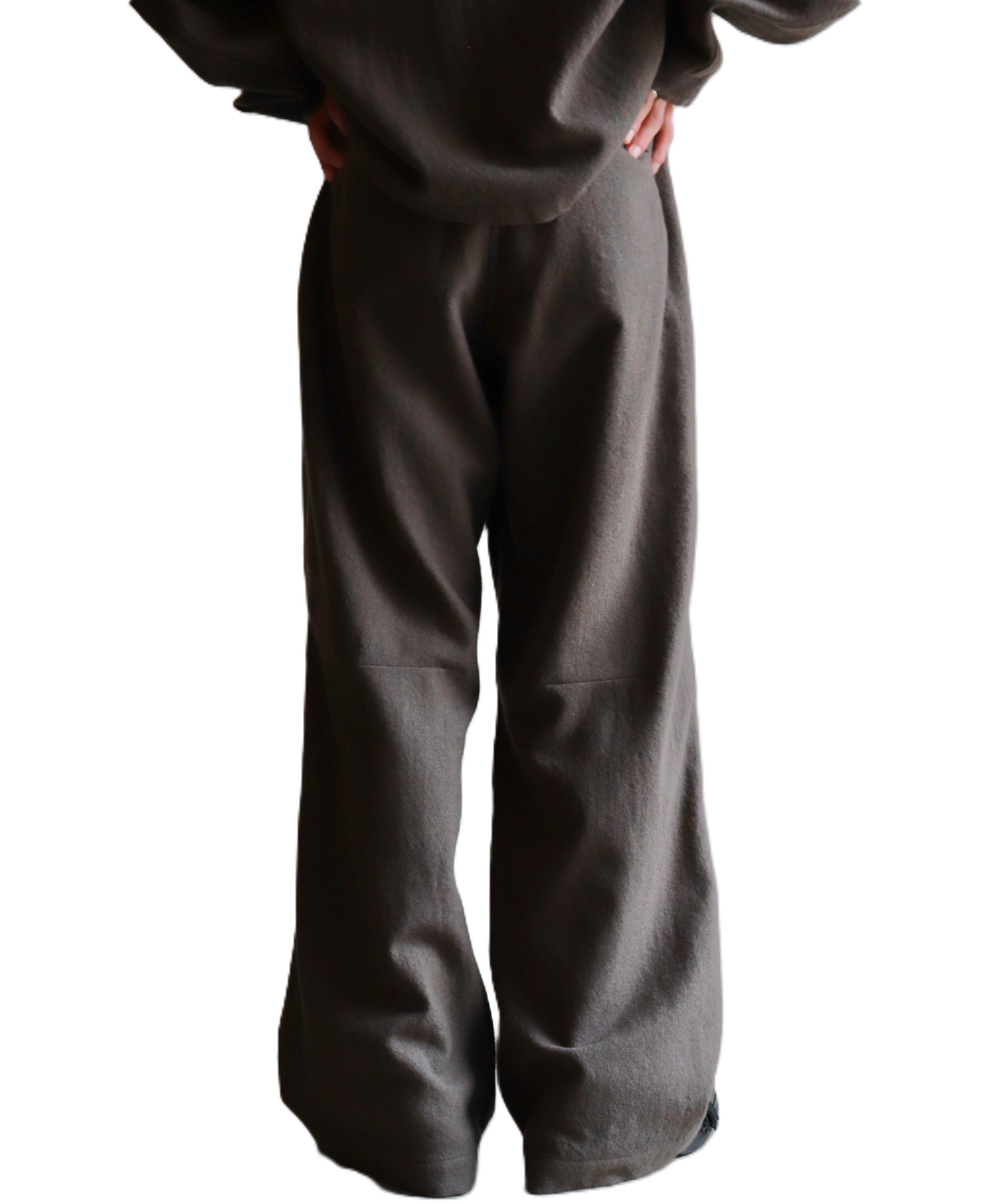 MATSUFUJI / M253-0402 / MILLING WOOL WIDE TROUSERS (TOUPE