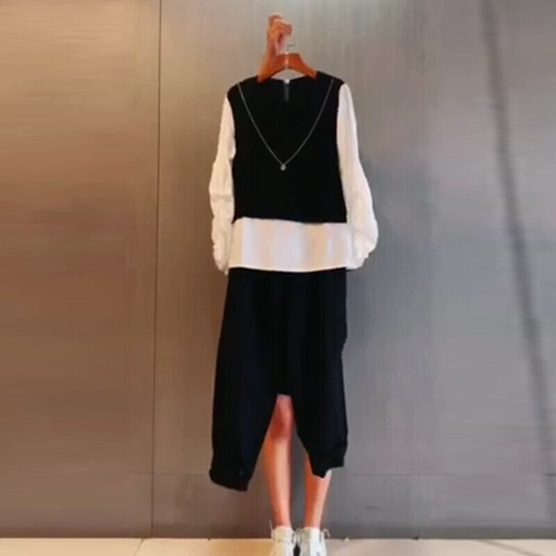 大きいサイズの秋の長袖の女性のボトミングシャツ脂肪mmルーズトップミドル丈プラス脂肪は薄いTシャツ200kgパンツを増やします ミックスインファッション24077787885