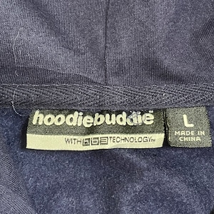 【hoodiebuddie】イヤホン付き カレッジ ノースカロライナ大学 ジップアップパーカー North Carolina アーチロゴ フルジップ フーディー L US古着