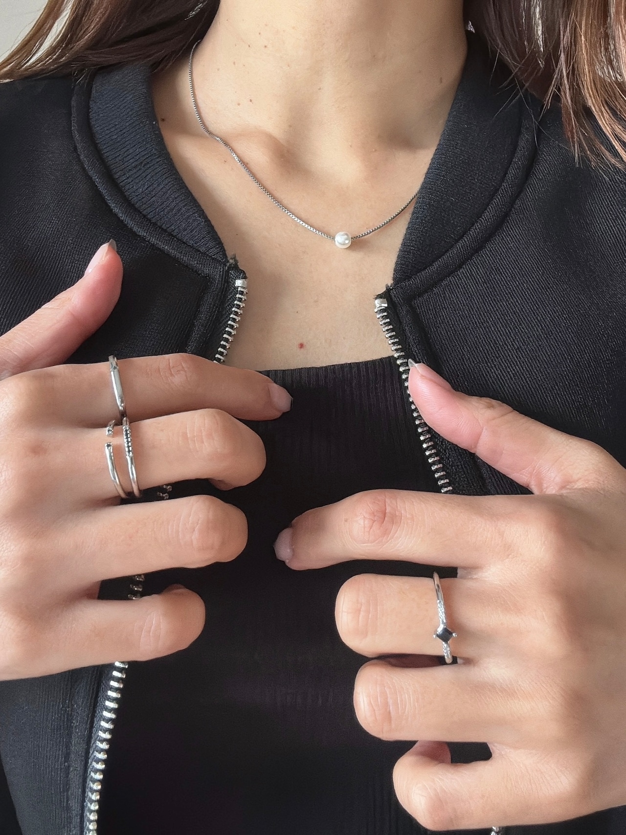 スクエアワンストーンリング