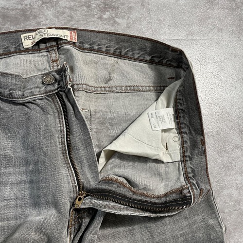 【W36 L32】 usa levi's 先染ブラック リーバイス 559 詳細写真11