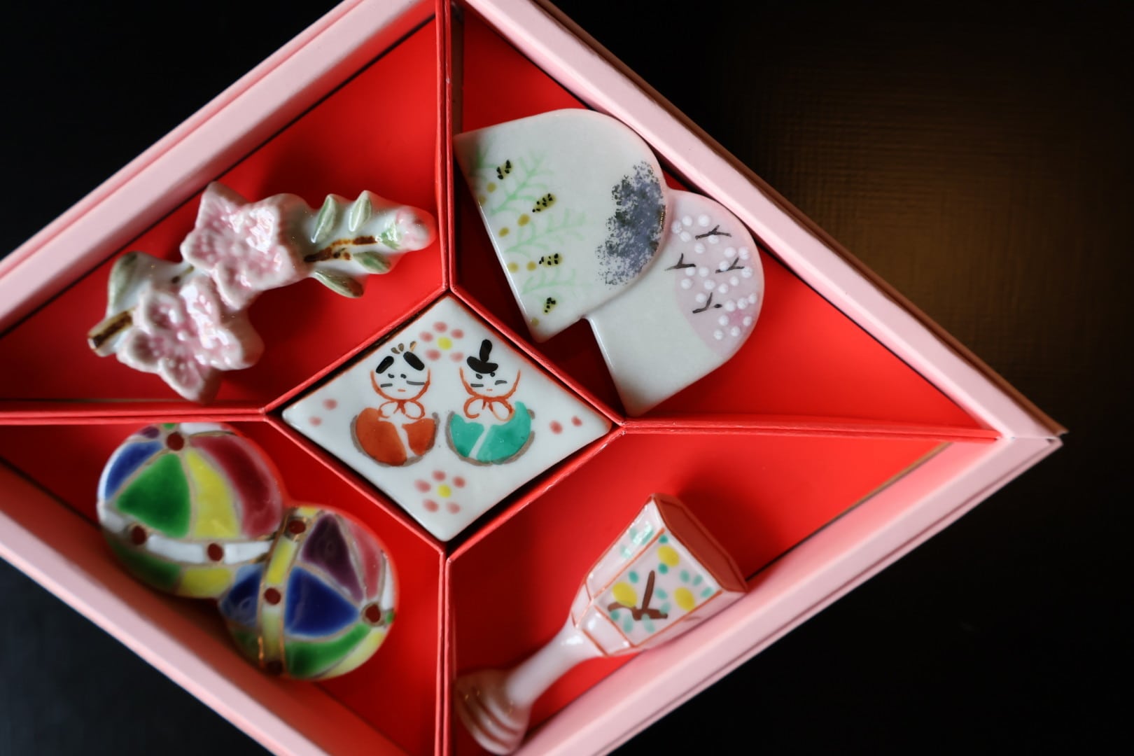 清水焼 京のひなまつり 箸置セット | うつわ通販 土岐陶器店 / ONLINE SHOP