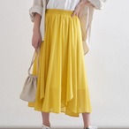 【春の訪れが待ち遠しい♡フレアなラインスカート】チューリップヘムスカート５カラー